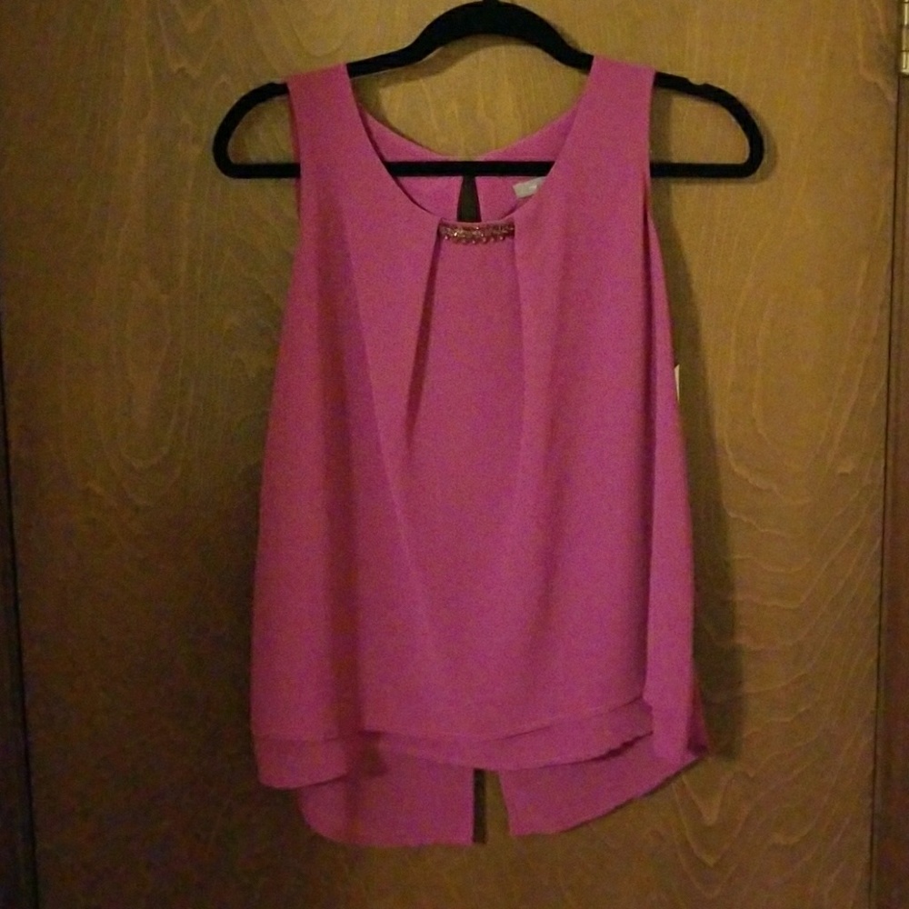 Lilac Blouse with Sheer backing